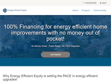 Tablet Screenshot of energyefficientequity.com